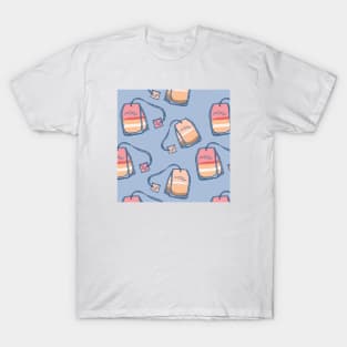 Cheese cake flavor tea bag patterns T-Shirt